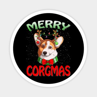 Merry Corgmas Ugly Corgi Christmas Xmas Pajamas Magnet